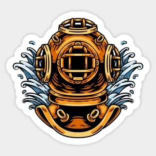 Diving Helmet Sticker